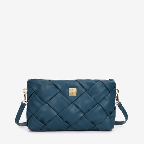 Τσάντα Ώμου/χιαστί Y Not? LDY-001F5 πετρόλ